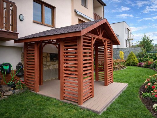Rectangular gazebo with a gable roof P17 3 x 3 m 9m2