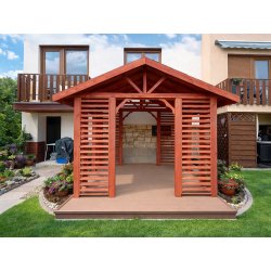 Rectangular gazebo with a gable roof P17 3 x 3 m 9m2