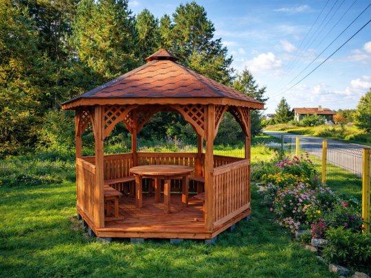 Sechseckiger Pavillon S2 ∅ 3,2m 8m2