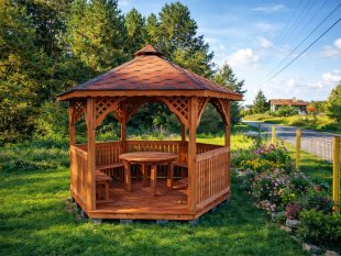 Sechseckiger Pavillon S2 ∅ 3,2m 8m2