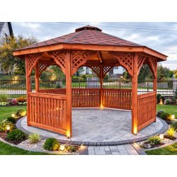 Sechseckiger Pavillon S2 ∅ 5,0m 20m2