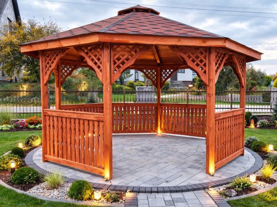 Sechseckiger Pavillon S2 ∅ 5,0m 20m2