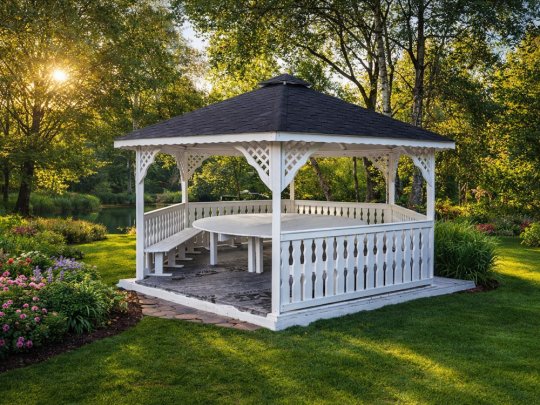 Sechseckiger Pavillon S2 ∅ 3,9m 12m2