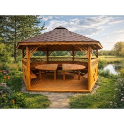 Sechseckiger Pavillon S3 ∅ 6,0m 28m2