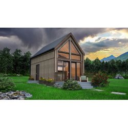 Wooden house Modern Barn B1 7.74 x 4.5m