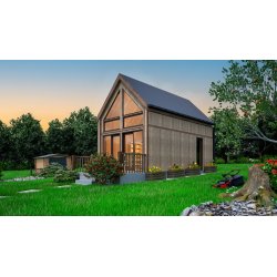Wooden house Modern Barn B1 7.74 x 4.5m