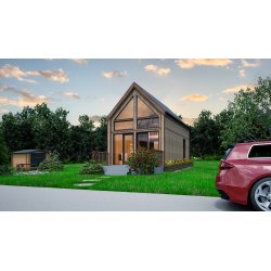 Wooden house Modern Barn B1 7.74 x 4.5m