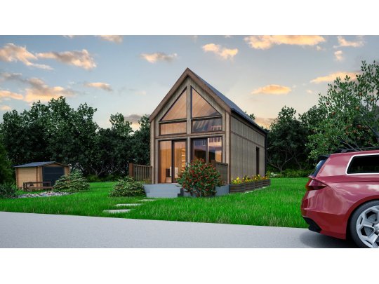 Wooden house Modern Barn B1 7.74 x 4.5m