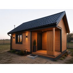 Dom drewniany Kasztanowiec 5x7m 35m2