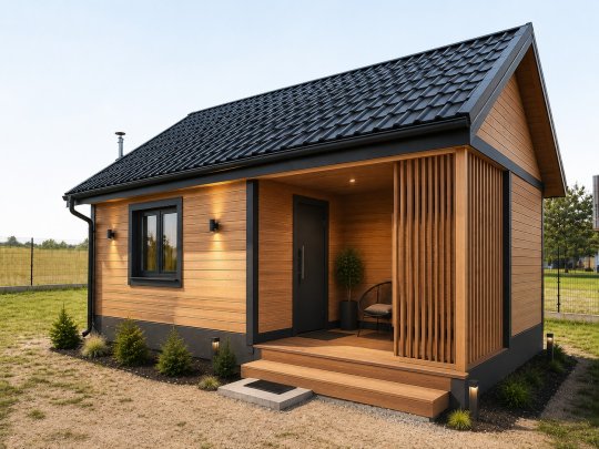 Dom drewniany Kasztanowiec 5x7m 35m2