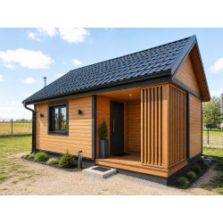 Dom drewniany Kasztanowiec 5x7m 35m2