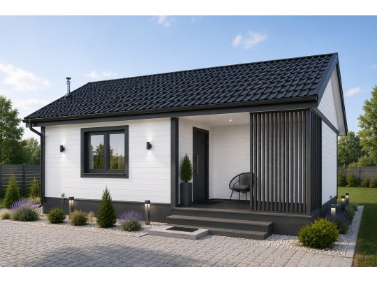 Holzhaus Kastanie B 6x7m 42m2