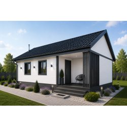 Dom drewniany Kasztanowiec D 6x9m 54m2