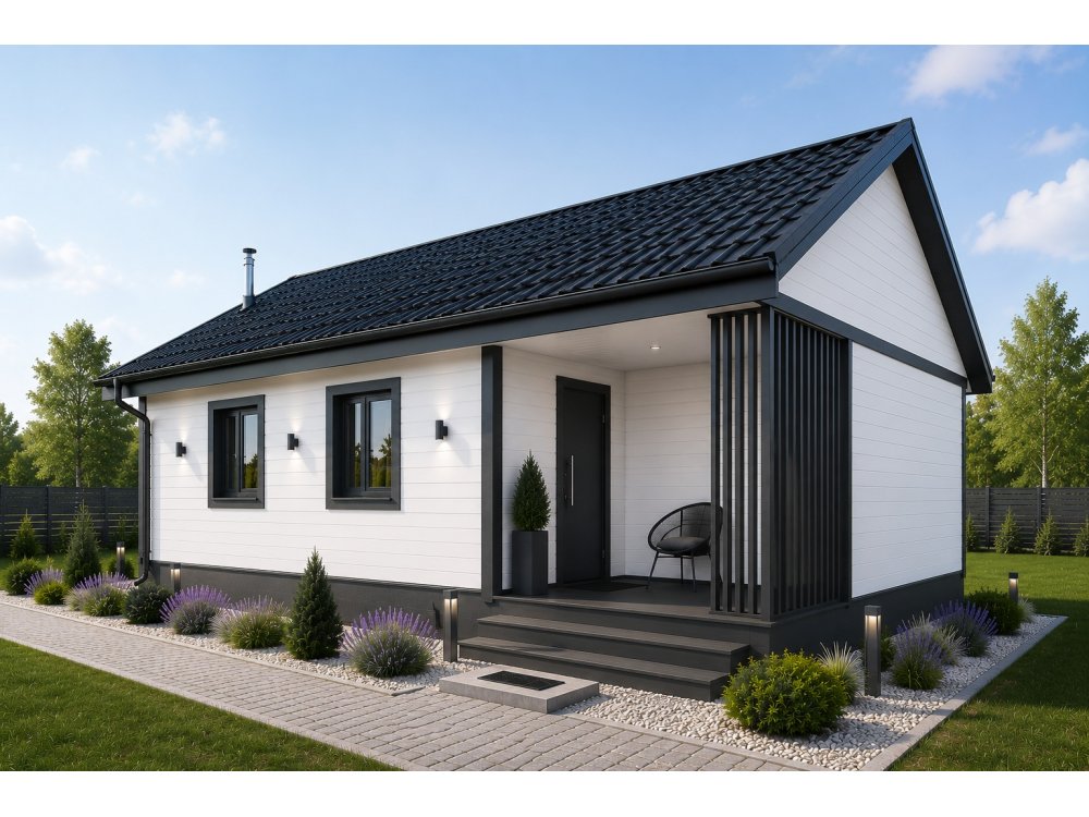 Dom drewniany Kasztanowiec D 6x9m 54m2