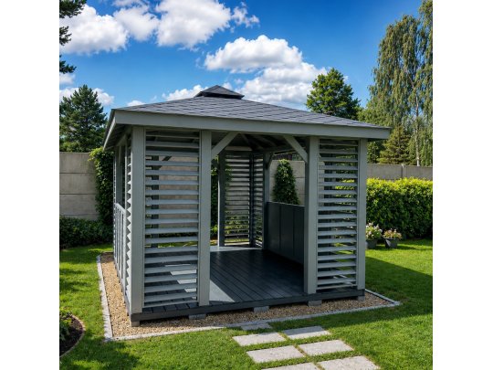 Rectangular gazebo P10a 4 x 3 m 12 m2