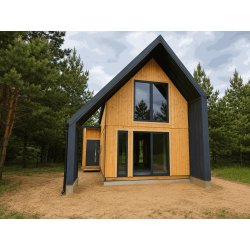Akazien-Sommerhaus 5,8 x 8,4 m 45,89 m²