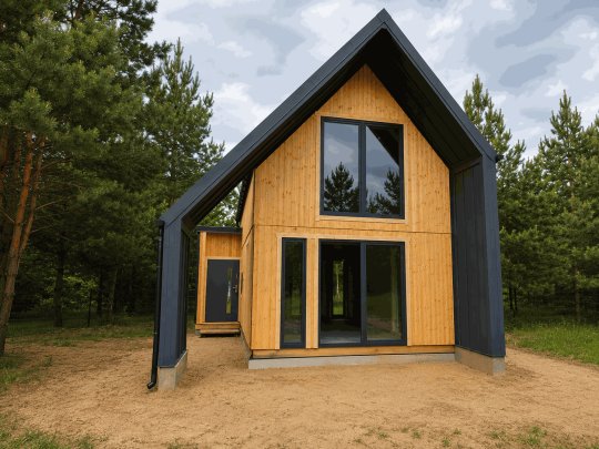 Akazien-Sommerhaus 5,8 x 8,4 m 45,89 m²