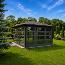 P14 rechteckiger Pavillon 4 x 5 m 20 m2