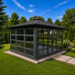 P14 rechteckiger Pavillon 4 x 5 m 20 m2