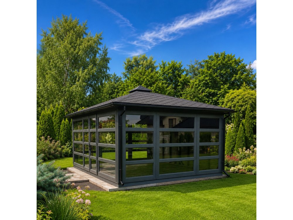 P14 rechteckiger Pavillon 4 x 5 m 20 m2