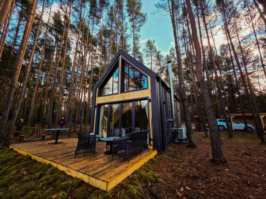 Dom drewniany Nowoczesna Stodoła B1 7,74 x 4,5m