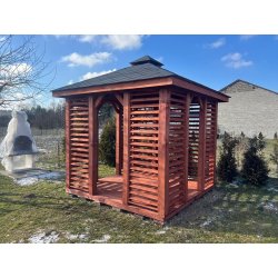 Altana prostokątna P10 3 x 3 m 9m2 grafit z ekspozycji Kowale 21