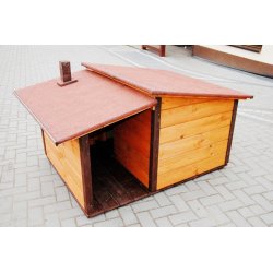 Große Hundehütte mit Vorraum