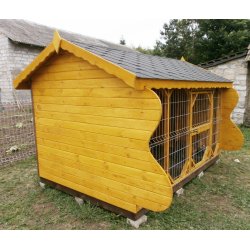 Hundezwinger mit Satteldach