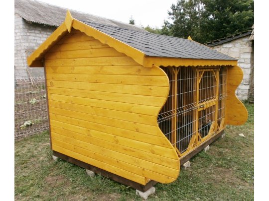 Hundezwinger mit Satteldach