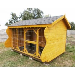 Hundezwinger mit Satteldach