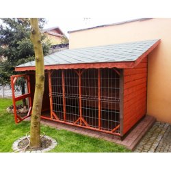 Hundezwinger mit Pultdach