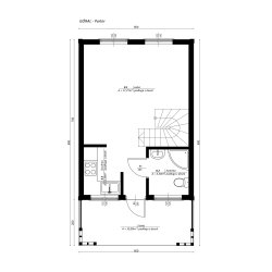 Dom letniskowy Góral 5x7m + 2m taras 35,45m2