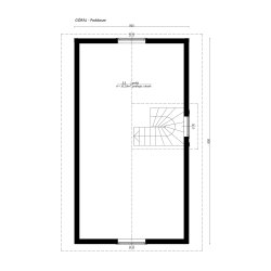 Dom letniskowy Góral 5x7m + 2m taras 35,45m2