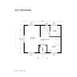 Dom letniskowy Jawor 6 x 8m 69,17m2