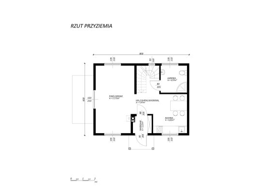 Dom letniskowy Jawor 6 x 8m 69,17m2