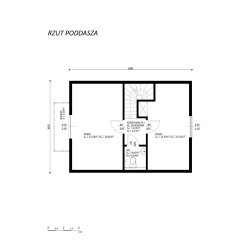 Dom letniskowy Jawor 6 x 8m 69,17m2
