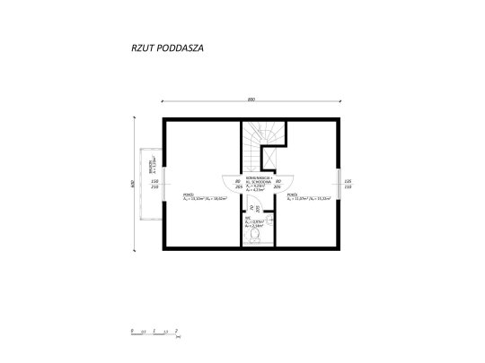 Dom letniskowy Jawor 6 x 8m 69,17m2