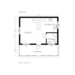 Dom letniskowy Harnaś 5x7m + 2m taras  39,23m2