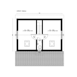 Dom letniskowy Harnaś 5x7m + 2m taras  39,23m2