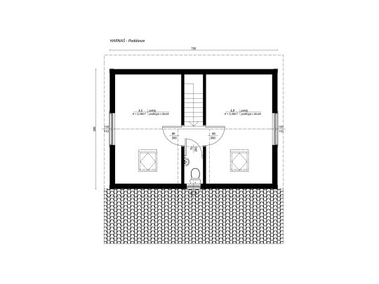 Dom letniskowy Harnaś 5x7m + 2m taras  39,23m2