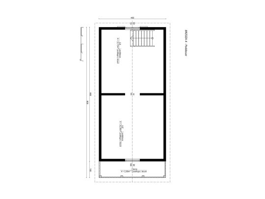 Domek letniskowy Brzoza 4 4x9m 26,66m2