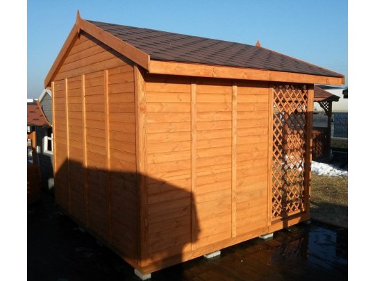 Domek narzędziowy N6 3x2m + 2m taras 6m2