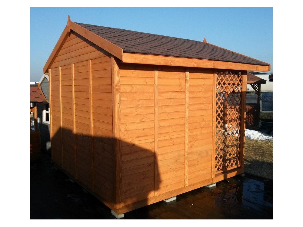 Domek narzędziowy N6 3x2m + 2m taras 6m2