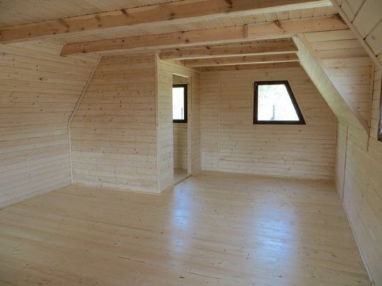 Domek letniskowy Juhas 5x7m + 2,5m taras 34,87m2