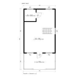 Domek letniskowy Juhas 5x7m + 2,5m taras 34,87m2