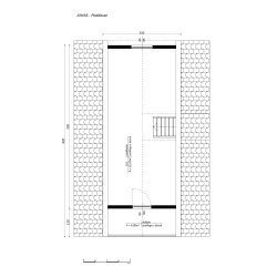 Domek letniskowy Juhas 5x7m + 2,5m taras 34,87m2