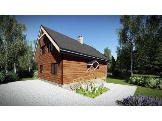 Dom letniskowy Jałowiec 7,90x9,88m104,57m2