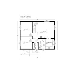 Dom letniskowy Jałowiec 7,90x9,88m104,57m2