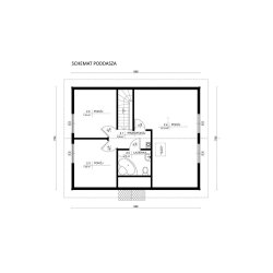 Dom letniskowy Jałowiec 7,90x9,88m104,57m2