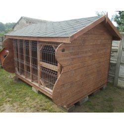 Hundezwinger mit Satteldach